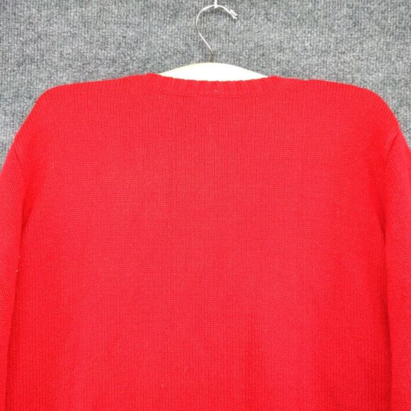 Holiday Time Womens Penguin Ugly Christmas Sweater Red XXL Long Sleeve Crew Neck - Picture 7 of 12